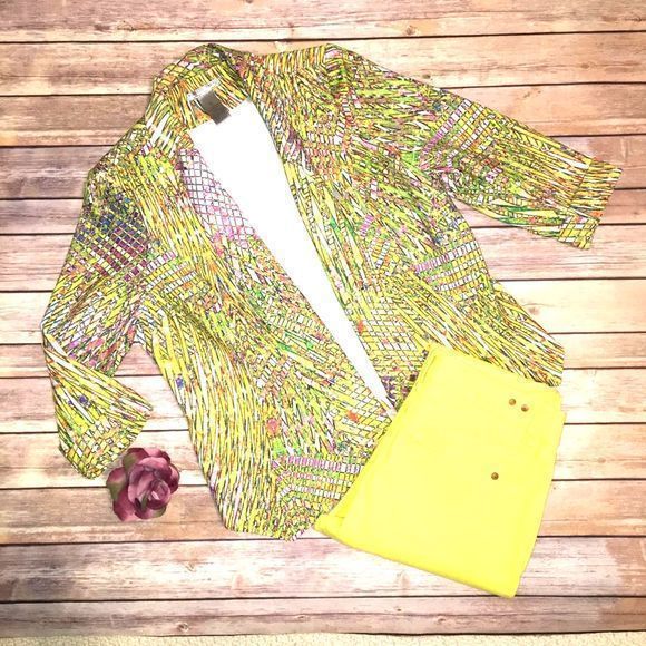Alberto Makali Jackets & Blazers - Alberto Makali Bright Geo Print Blazer Medium